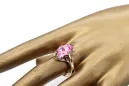 Vintage Handwerk Ring Amethyst Originales Vintage-Roségold aus 14 Karat vrc082r